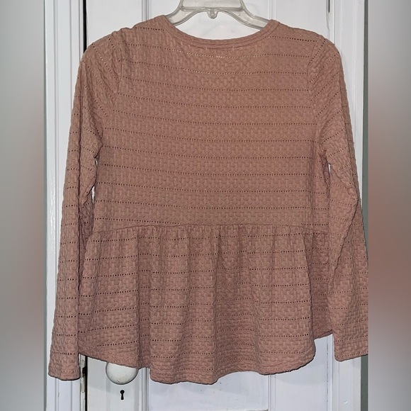 Women's Pink Long Sleeve Top - Picture 2 of 4